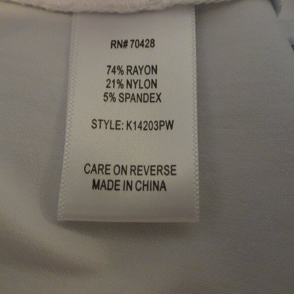 Ali Miles Thin Her Wide Leg Pants Women's Plus Size 20W White Stretch Capsule - Picture 10 of 11